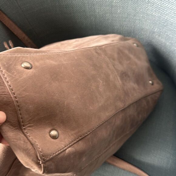 Frye Melissa Tan Leather Tote Handbag - Picture 7 of 9